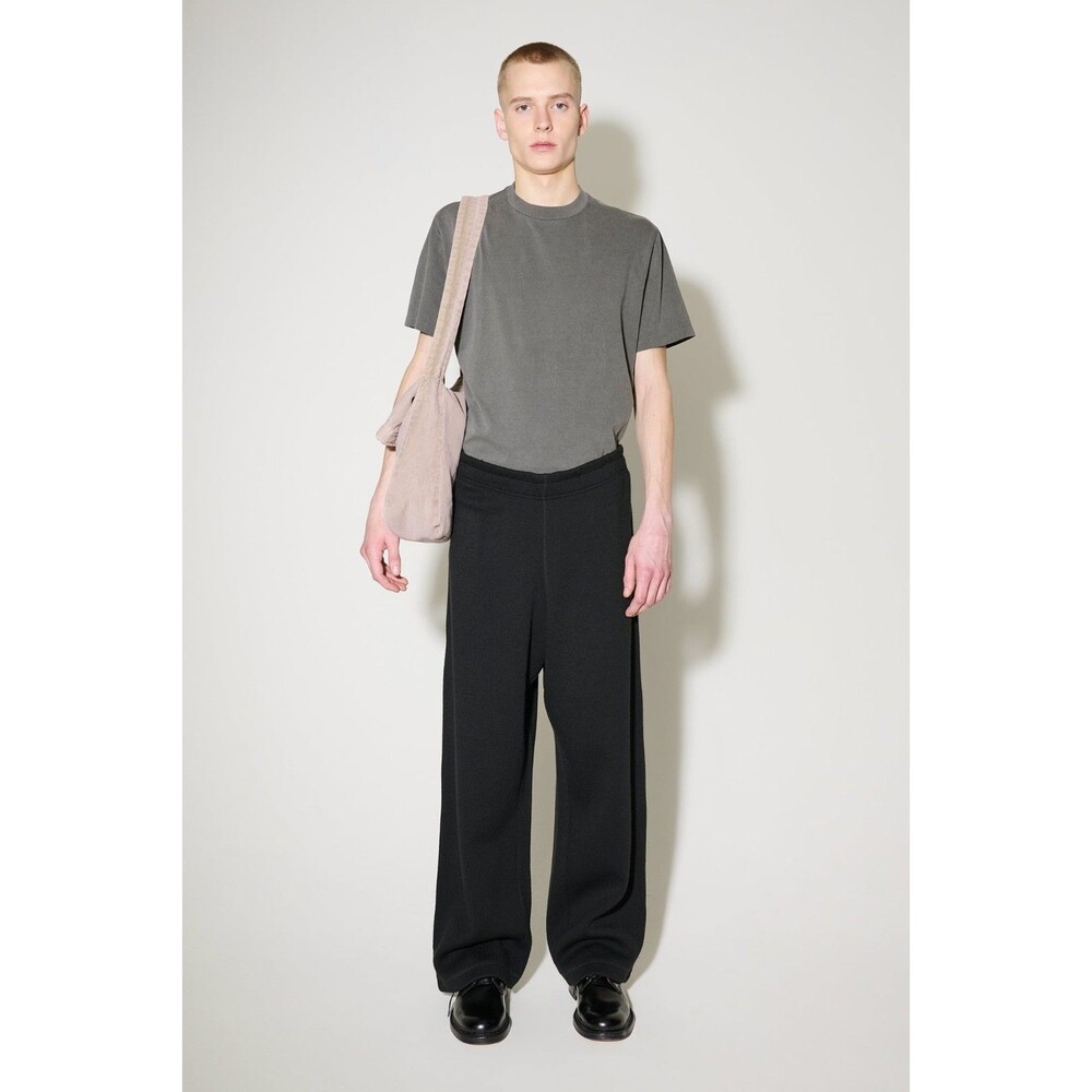 Our Legacy Pants Black Pseudo Knit Wide Leg Reduced Trousers Men's 48/ 32"x29"